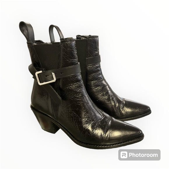 ZADIG & VOLTAIRE Tyler Ankle Boot Size 36 Noir W/ Box and Dust bag - Picture 1 of 16